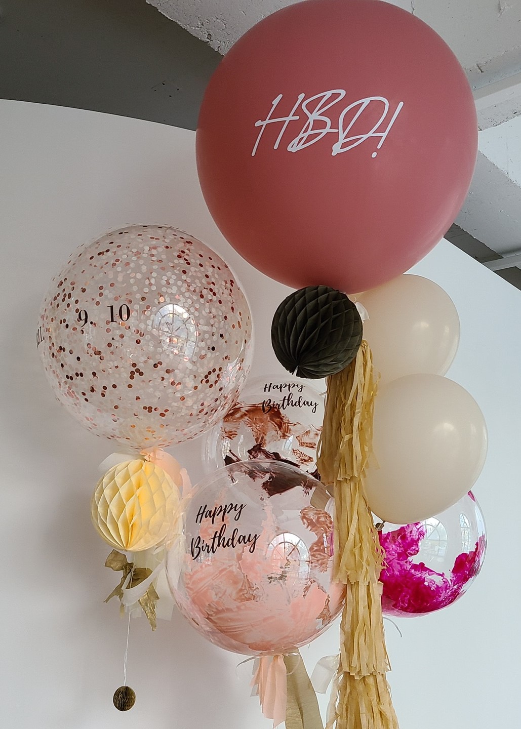 HBD balloon SET(Pink)